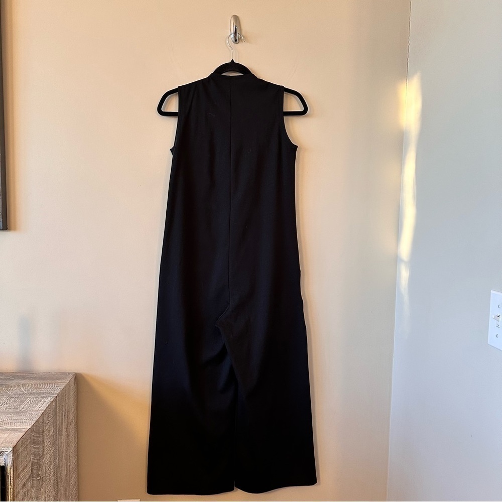 Eileen Fisher-Organic Cotton Ponte Lantern Jumpsuit (Size:XS) - Picture 3 of 10